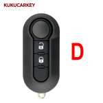 For Fiat 500 Panda Punto Bravo Stilo Ducato SIP22 2/3 Buttons Filp Remote Car Key shell
