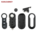 For Fiat 500 Panda Punto Bravo Stilo Ducato SIP22 2/3 Buttons Filp Remote Car Key shell