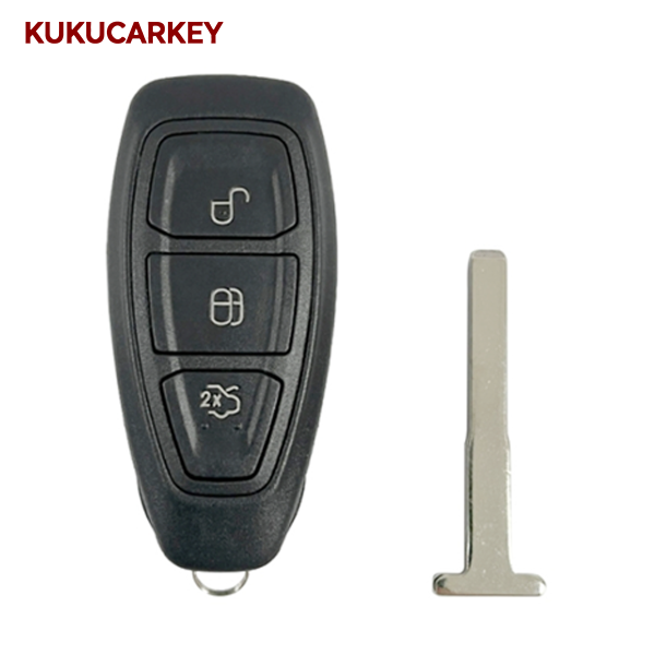 Replacement Car key Case For Ford Focus Fiesta C-Max 3 Buttons Smart Key