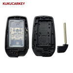 Remote Key Fob Shell Case Housing For Toyota Fortuner Prado  Land Cruiser Camry RAV4 Highlander Crown Hilux Smart Keyless 2/3/4 Buttons