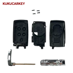 5 Buttons Smart Key Shell For Jaguar Key Fob Cover Case Replacement 2018-2023