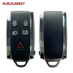 5 Buttons For Jaguar X XF XK JF XJ XE XJL X-Type S-Type 2007-2012 Remote Car Key Shell Blank Uncut Fob Case Cover