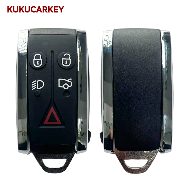 5 Buttons For Jaguar X XF XK JF XJ XE XJL X-Type S-Type 2007-2012 Remote Car Key Shell Blank Uncut Fob Case Cover