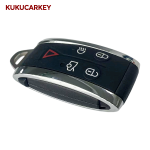 5 Buttons For Jaguar X XF XK JF XJ XE XJL X-Type S-Type 2007-2012 Remote Car Key Shell Blank Uncut Fob Case Cover