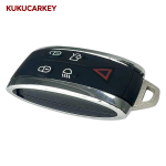 5 Buttons For Jaguar X XF XK JF XJ XE XJL X-Type S-Type 2007-2012 Remote Car Key Shell Blank Uncut Fob Case Cover