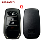 Remote Key Fob Shell Case Housing For Toyota Fortuner Prado  Land Cruiser Camry RAV4 Highlander Crown Hilux Smart Keyless 2/3/4 Buttons