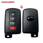 2/3/4 Buttons smart key for Toyota car remote shell with blade