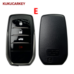 Remote Key Fob Shell Case Housing For Toyota Fortuner Prado  Land Cruiser Camry RAV4 Highlander Crown Hilux Smart Keyless 2/3/4 Buttons