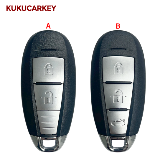 Replacement Smart key Remote Key Shell 2/3 buttons for SUZUKI SX4 Swift Vitara S-CROSS key with Emergency Key Blade
