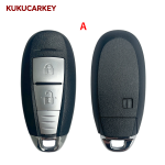 Replacement Smart key Remote Key Shell 2/3 buttons for SUZUKI SX4 Swift Vitara S-CROSS key with Emergency Key Blade