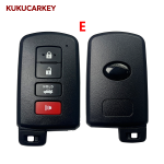2/3/4 Buttons smart key for Toyota car remote shell with blade
