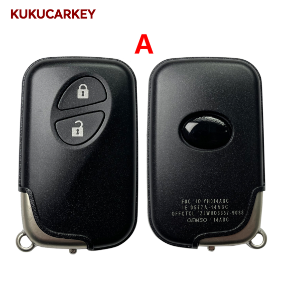 Replacement Smart Remote Key Shell Case 2/3/4 Button TOY48for Lexus ES350 IS250 IS350 RX350 GS430 GS350 LX570 RX350 GX460