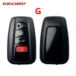 Upgrade Remote 2/3/4Buttons Car Smart Key Shell For Toyota Camry Crown Avalon  Land Cruiser Prius RAV4 Venza 4Runner Fob Case