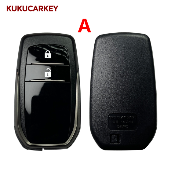 Remote Key Fob Shell Case Housing For Toyota Fortuner Prado  Land Cruiser Camry RAV4 Highlander Crown Hilux Smart Keyless 2/3/4 Buttons