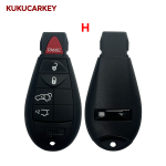 Replacement Car Key Case Shell For Jeep Chrysler Dodge
