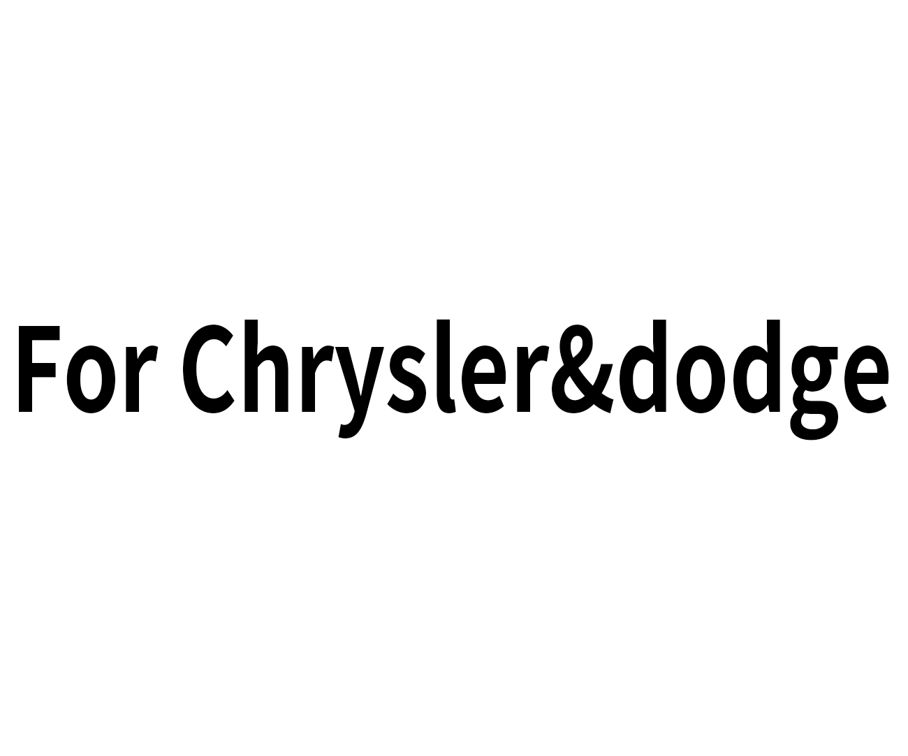 For Chrysler&dodge
