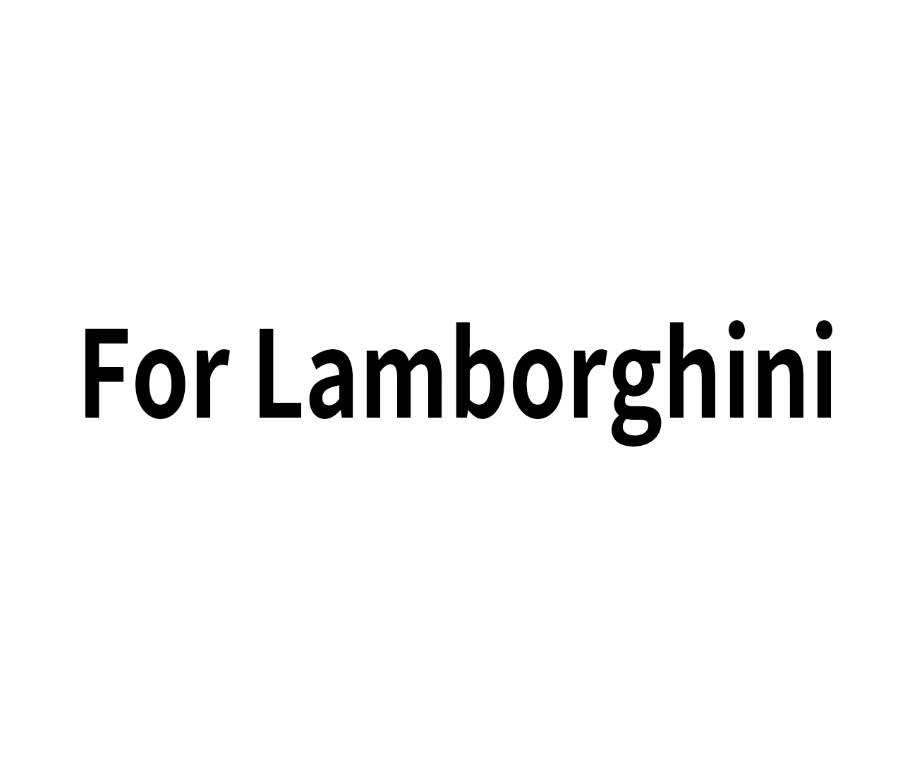 For Lamborghini