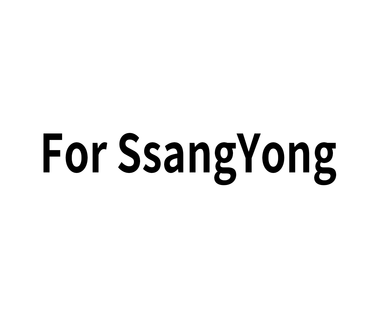 For SsangYong